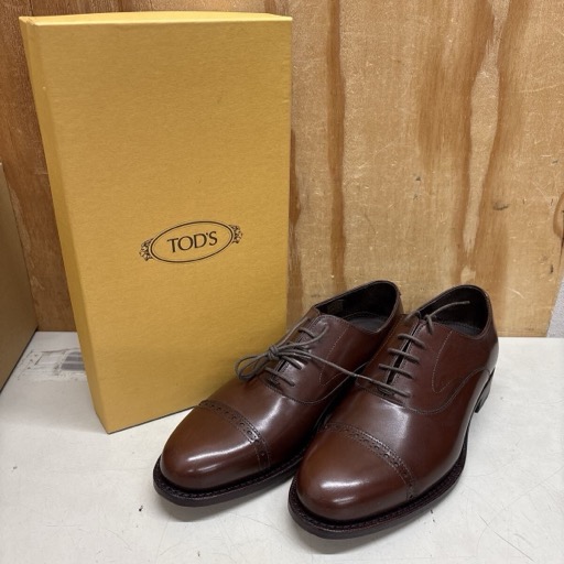 TOD'S NEW GOMMINI 122 CL.FR.LOAFER ビジネスシューズ ローファー ブラウン 7 1/2