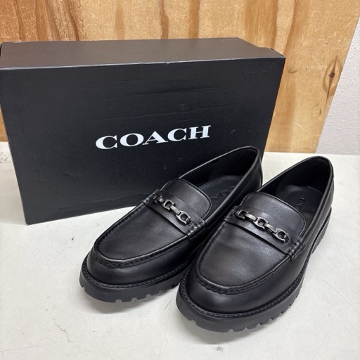 COACH コーチ CPPR LFR BLACK CN343 BLK 革靴 ブラック 26.5センチ
